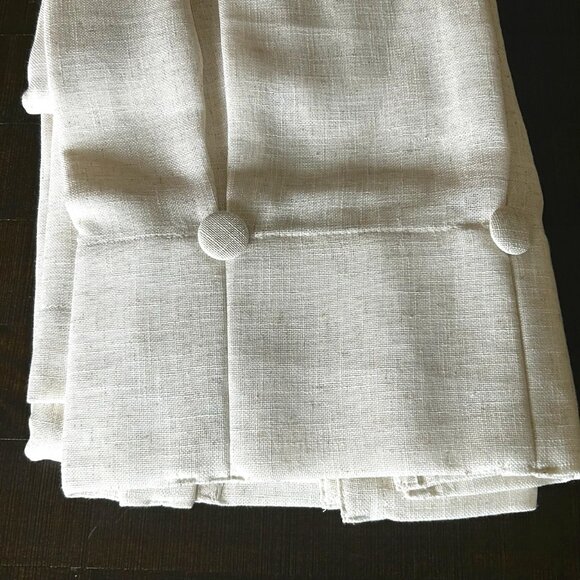 NWT Aimee Maison Antigua Linen Curtains With Button Inverted Pleats 2 Pack - Picture 5 of 9